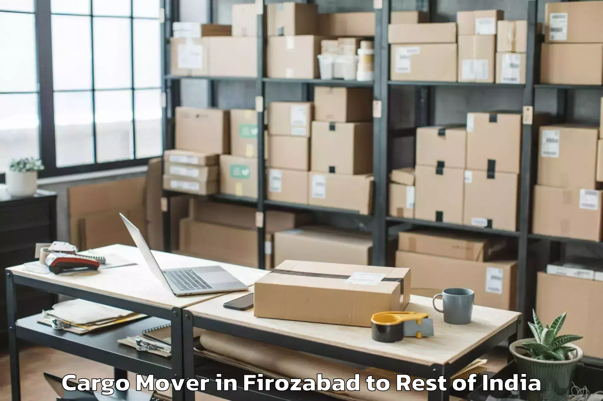 Hassle-Free Firozabad to Qazigund Cargo Mover